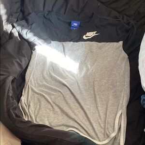 Nike Black and Gray T-Shirt
